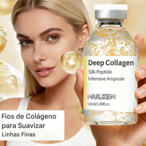 Ampoule Colágeno e Peptídeos Deep Collagen Silk – Firmeza, Elasticidade e Rejuvenescimento